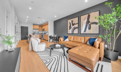 Gorgeous living areas to entertain and enjoy Open space living area with natural lighting